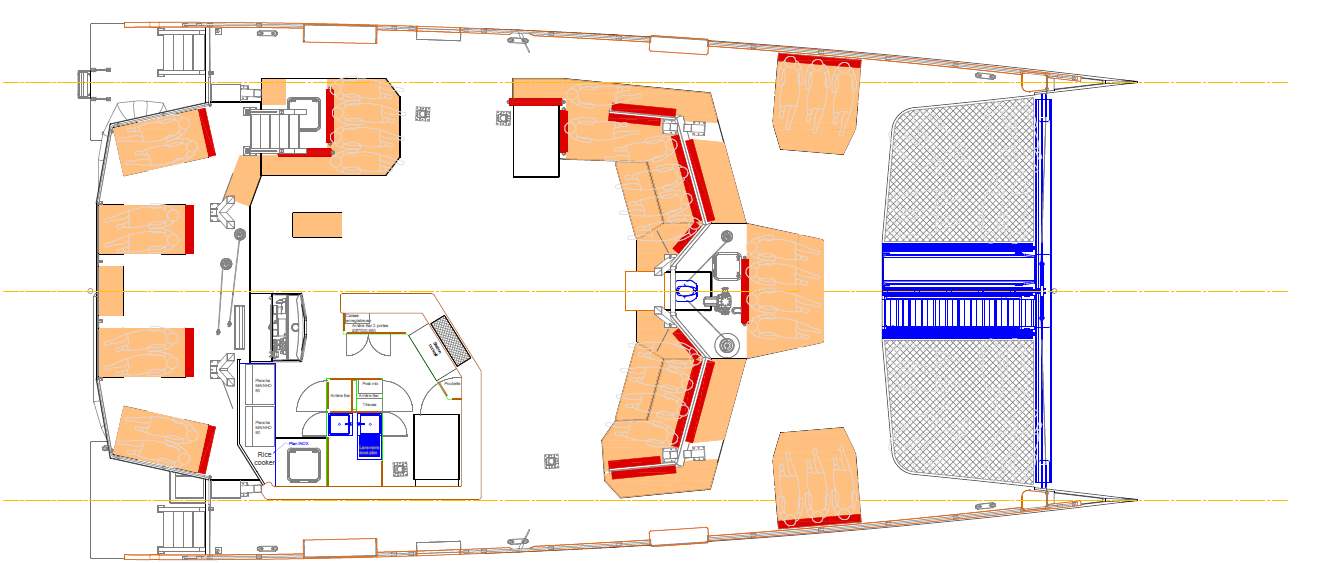 Plan du pont principal - Version longe