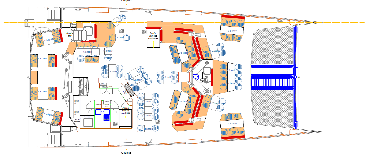 Plan du pont principal - Version restauration
